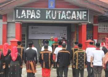 Lapas Kutacane Gelar Upacara Peringatan Hari Lahir Pancasila Tahun 2024