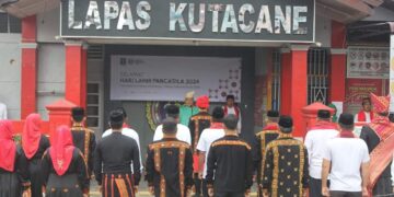 Lapas Kutacane Gelar Upacara Peringatan Hari Lahir Pancasila Tahun 2024