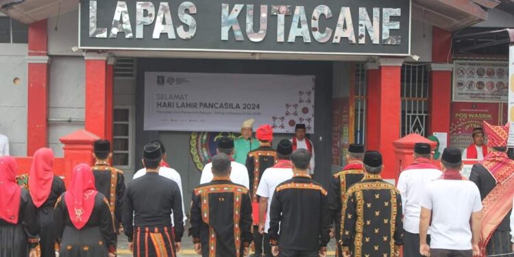 Lapas Kutacane Gelar Upacara Peringatan Hari Lahir Pancasila Tahun 2024
