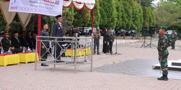 Pj Bupati Pidie Jaya Jailani Pimpin Upacara emperingati Hari lahir Pancasila