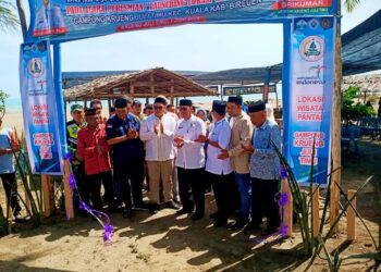 Pj Bupati Resmikan Wisata Pantai Krueng Juli Timu Ditepi Selat Malaka