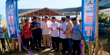 Pj Bupati Resmikan Wisata Pantai Krueng Juli Timu Ditepi Selat Malaka
