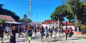 Jaga Imunitas Tubuh, Rutan Sigli Gelar Senam Sehat Rutin Untuk Warga Binaan