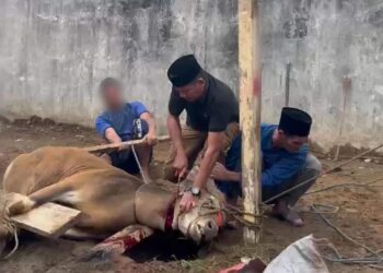 Rutan Takengon Melaksanakan Penyembelihan Hewan Qurban