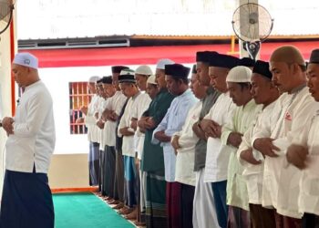 Gelar Sholat Idul Adha 1445H, Plt. Karutan Sigli Ingatkan WBP Amalkan Nilai-Nilai Agama