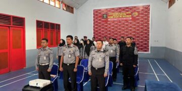 Rutan Takengon Mengikuti Penguatan Teknik Pemasyarakatan Bidang Pengamanan