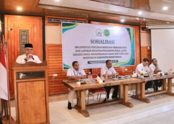 Asisten Perekonomian dan Pembangunan Sayutiman Buka Bimtek Pengawasan Perizinan LKPM