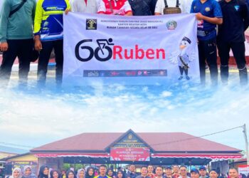 Sinergi, Rutan Sigli Gowes Bersama Polres Pidie Semarakkan Hari Bhayangkara Ke-78