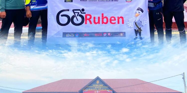 Sinergi, Rutan Sigli Gowes Bersama Polres Pidie Semarakkan Hari Bhayangkara Ke-78