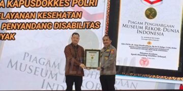 Kegiatan Bakti Kesehatan HUT Bhayangkara Ke 78, Raih Penghargaan MURI