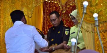 Pj Bupati Asra Sambut Dan Tepung Tawari Kajari Aceh Tamiang