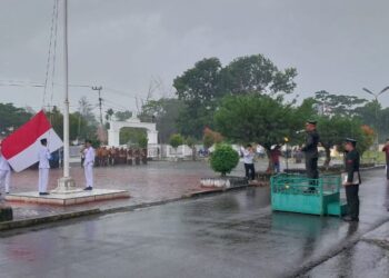Meski Hujan, Upacara Peringatan Hari Lahir Pancasila Berjalan Sukses Di Ibukota Aceh Singkil
