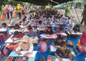 Lomba Mewarnai Lukisan Burung Garuda Memperingati Hari Lahir Pancasila