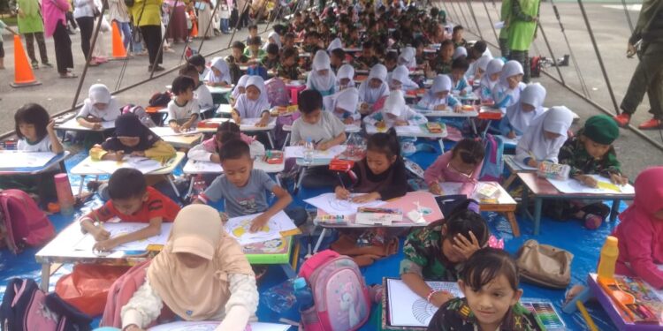 Lomba Mewarnai Lukisan Burung Garuda Memperingati Hari Lahir Pancasila