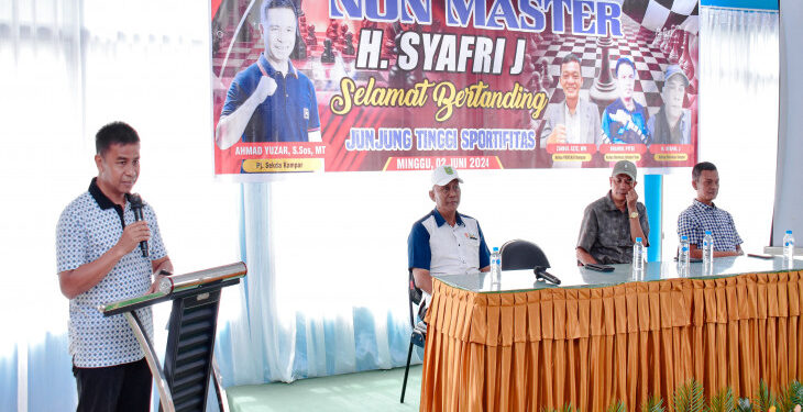 Buka Resmi Open Turnamen Catur, Pj Sekda Kampar Ahmad Yuzar : “Tetap Menjaga Silaturahmi Dan Menjunjung Tinggi Sportifitas”