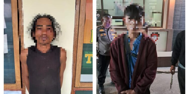 Dua Warga Lhokseumawe Pelaku Pencurian Kabel Listrik Milik PLN Di Amankan Polisi
