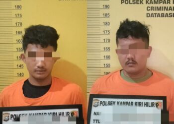 Asyik Duduk Di Warung, Dua Pelaku Narkoba Diringkus Polsek Kampar Kiri Hilir