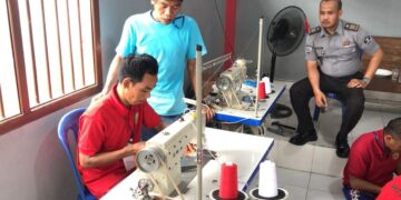 Wujudkan Lapas Produktif, Lapas Banyuasin Beri Pelatihan Kepada WBP