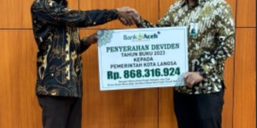 Penyerahan Deviden Tahun 2023 Kepada Pemerintah Kota Langsa