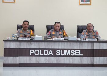 Wakapolda Sumsel Pimpin Rapat Kesiapan Kunjungan SSDA PPRA LXVII Lemhanas RI Dan Bhayangkara Ke-78
