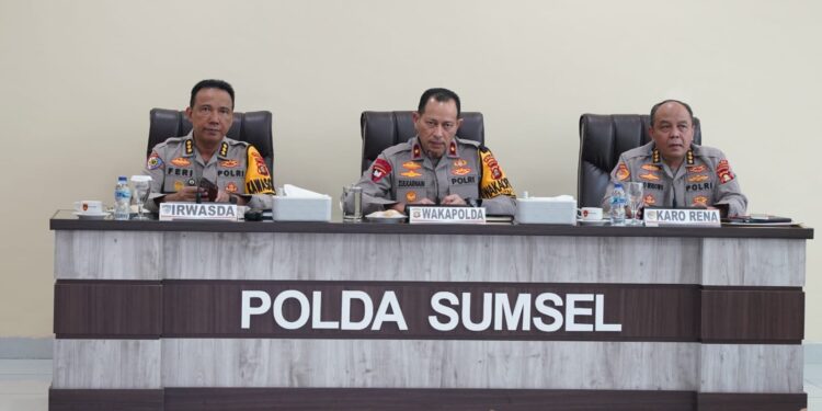 Wakapolda Sumsel Pimpin Rapat Kesiapan Kunjungan SSDA PPRA LXVII Lemhanas RI Dan Bhayangkara Ke-78