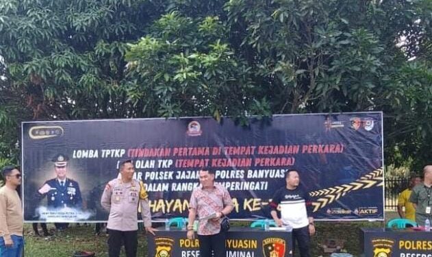 Polres Banyuasin Melaksanakan Lomba TKP Dan TPTKP Dalam Rangka Hari Bhayangkara ke 78