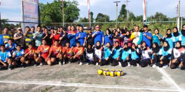 Buka Turnamen Bola Voli Kapolsek Minas Cup, Kompol Wan Mantazakka SH MH Ingatkan Pemain Tetap Jaga Sportivitas