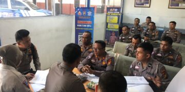 Supervisi Bintek Fungsi Lantas oleh Ditlantas Polda Riau di Polres Kuansing Berjalan Lancar