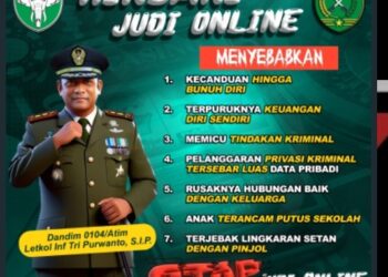 Dandim 0104/Aceh Timur Tekankan Penegakan Hukum Terhadap Judi Online Di Wilayah Binaan