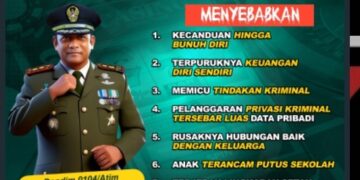 Dandim 0104/Aceh Timur Tekankan Penegakan Hukum Terhadap Judi Online Di Wilayah Binaan