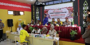Hut Bhayangkara 78, Polres Aceh Tengah Gelar Bakti Kesehatan Bagi Penyandang Disabilitas