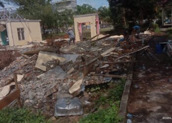 Dana Miliyaran, Pembangunan Aula Puskesmas Longkib Tanpa Papan Informasi, Kami Hanya Pekerja? 