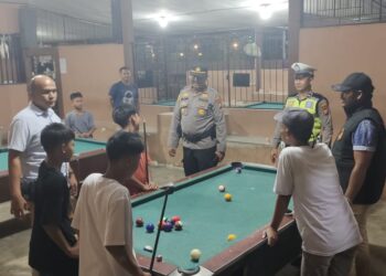 Tingkatkan Kenyamanan Di Wilkumnya Polsek Tapung Hulu Gelar Patroli KRYD