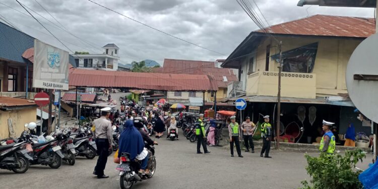 Meugang Idul Adha, Polres Aceh Tengah Gelar Pengamanan Disejumlah Pasar Daging Dan Titik Keramaian