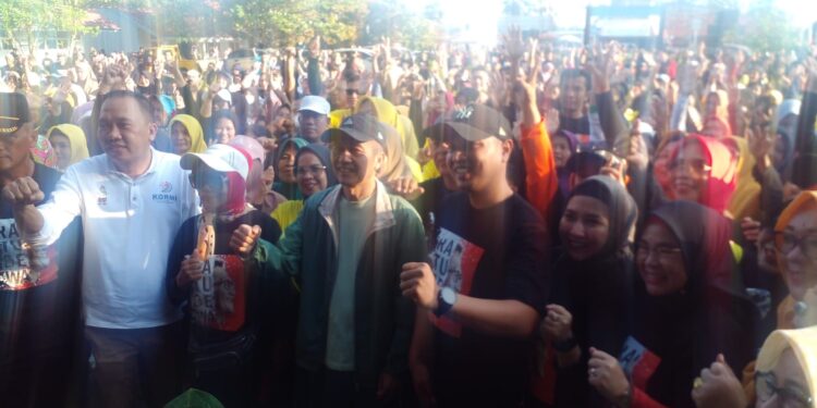 Senam Bersama Pj Walikota Palembang Ratu Dewa Dan Kormi Sumsel