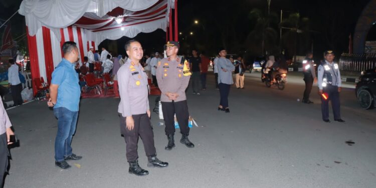 Kapolres Kampar Pimpin Apel Pengamanan Malam Takbiran Hari Raya Idul Adha