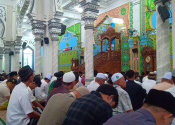 Shalat Ied Di Mesjid Besar Bujang Salim Dewantara Aceh Utara “Keteladanan Nabi Ibrahim AS Dalam Berqurban”