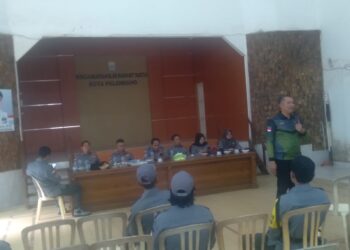 Gelar Apel Siaga Kamtibmas Se- Kecamatan Ilir Barat 1 Kota Palembang 