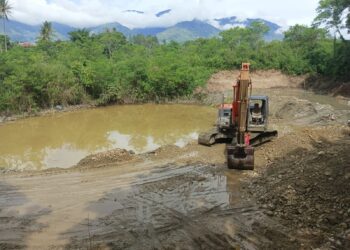 Diduga Penambang Material Sertu Ilegal Dibantaran Sungai Porang