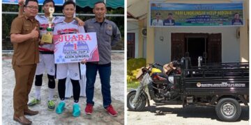 Desa Pulo Sarok Jadi Pilot Projek Kebersihan Dan Akan Terima Bantuan Pinjam Pakai Betor Dari DLHK