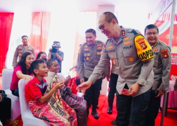 Momen Adi Purnama Berterimakasih Kepada Kapolri Dan Kapolda Sumsel di Bakti Kesehatan Hari Bhayangkara Ke 78