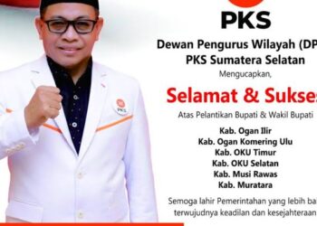 DPW PKS Sumsel Menyerahkan SK Dukungan Kepada 4 Calon Bupati Dan Wakil Bupati 