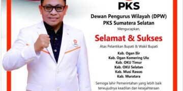 DPW PKS Sumsel Menyerahkan SK Dukungan Kepada 4 Calon Bupati Dan Wakil Bupati 