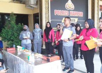 Polres Kampar Gelar Lomba Memasak, Meriahkan Hari Bhayangkara Ke- 78