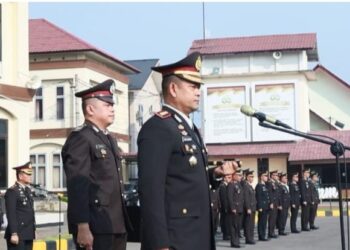 Kapolres Lhokseumawe Henki Ismanto Memimpin Upacara Peringatan Hari Lahir Pancasila Tahun 2024