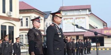 Kapolres Lhokseumawe Henki Ismanto Memimpin Upacara Peringatan Hari Lahir Pancasila Tahun 2024