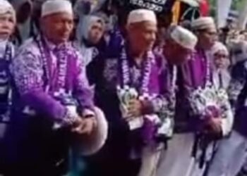 172 Calhaj kloter 7 Lhokseumawe Bertolak Ke Embarkasi Sultan Iskandar Muda Banda Aceh