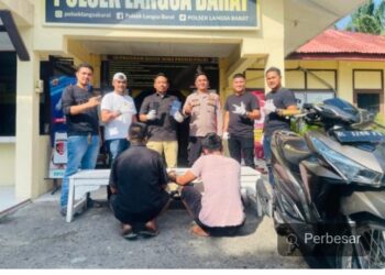 Dua Pelaku Pencurian Di Amankan Unit Reskrim Polsek Langsa Barat