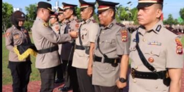 5 Perwira Polres Lhokseumawe Di Mutasi/Promosi Jabatan Dari Polsek Sampai Ke Mapolda Aceh