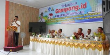 Diskominsa Simeulue Buka Pelatihan Website Gampong.id Pada 138 Operator Desa